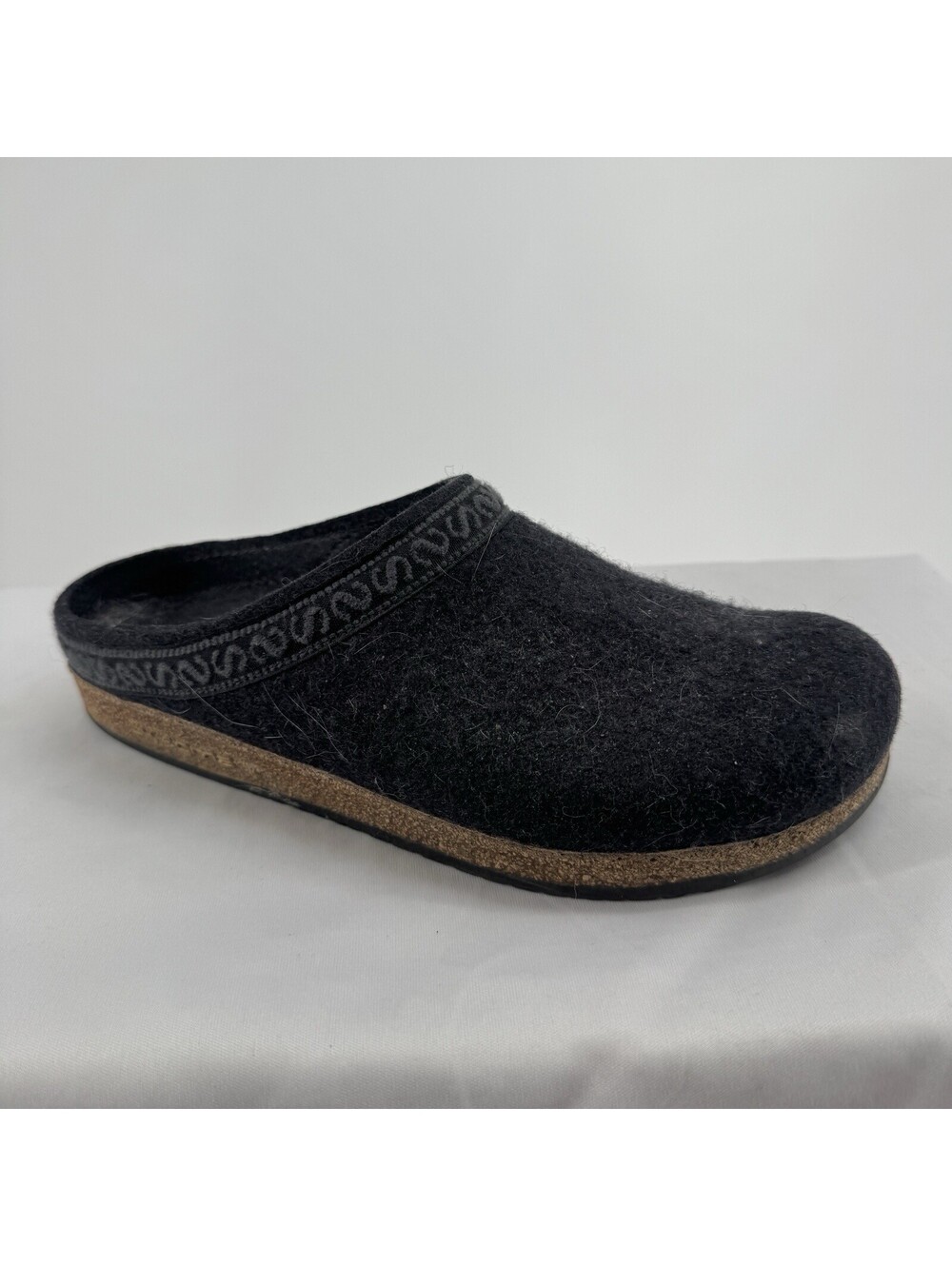 Stegmann clogs womens 10.5/11 gray wool slip on flat granola fall casual